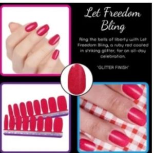 Color Street Dry Nail Polish Strips  Let Freedom Bling & Mani Xpress Mermaid